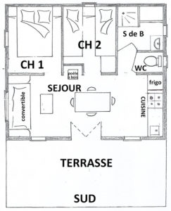 Plan Chalet Le Bellecôte