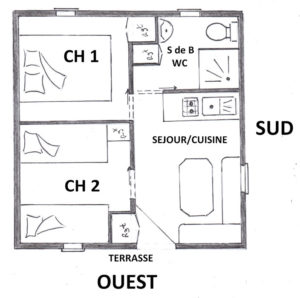 Plan du Chalet le Laroche